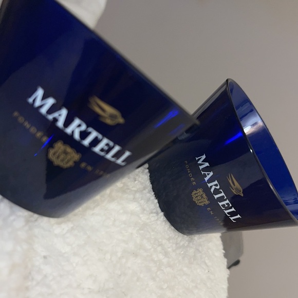 x2 Martell Cognac 1715 Blue Cups - Picture 2 of 3